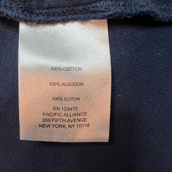 Jones New York Cardigan Womens Large Blue Open Casual Sweater Roll Tab Sleeve - Picture 9 of 9